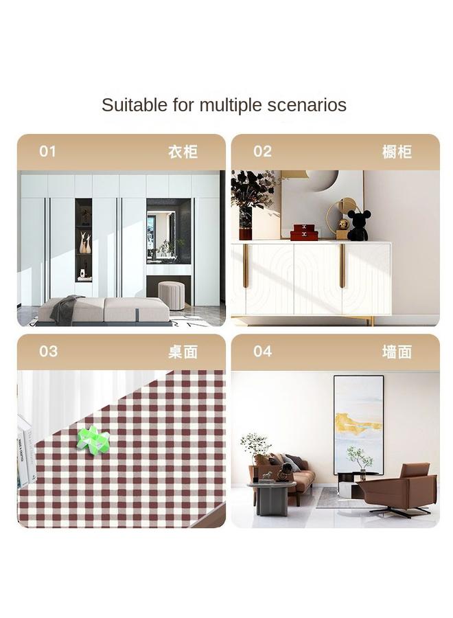 Bluejw Desktop Stickers Self-adhesive Wallpaper Waterproof Desk Cabinet Dormitory Wood Grain Self-adhesive Wallpaper  Wallpaper - Image 4