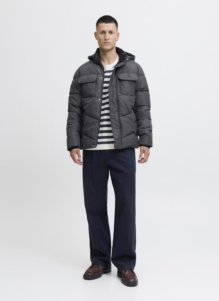 JACK & JONES Essential Puffer Jacket With Hood - Image 4