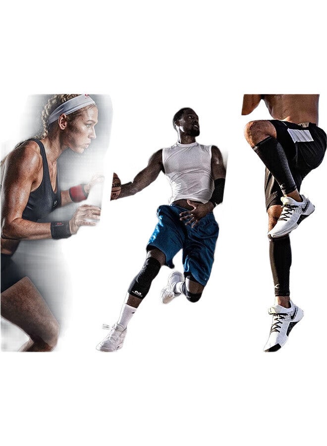 McDavid Patellar Strap 414 Knee Brace, Stabilizes Patellar Tendon, Compression Bandage, For Cycling, Hiking, Running, Sports Protection, One Size Fits All, Black - Image 1