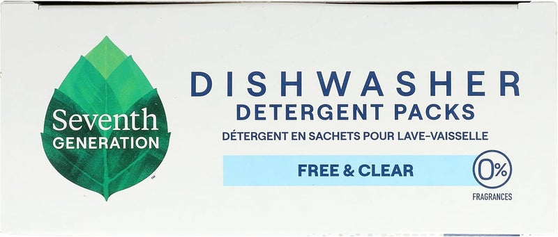 Seventh Generation Dishwasher Detergent Packs, Blasts Away Stuck-On Food, Free & Clear, 45 Packs - Image 3