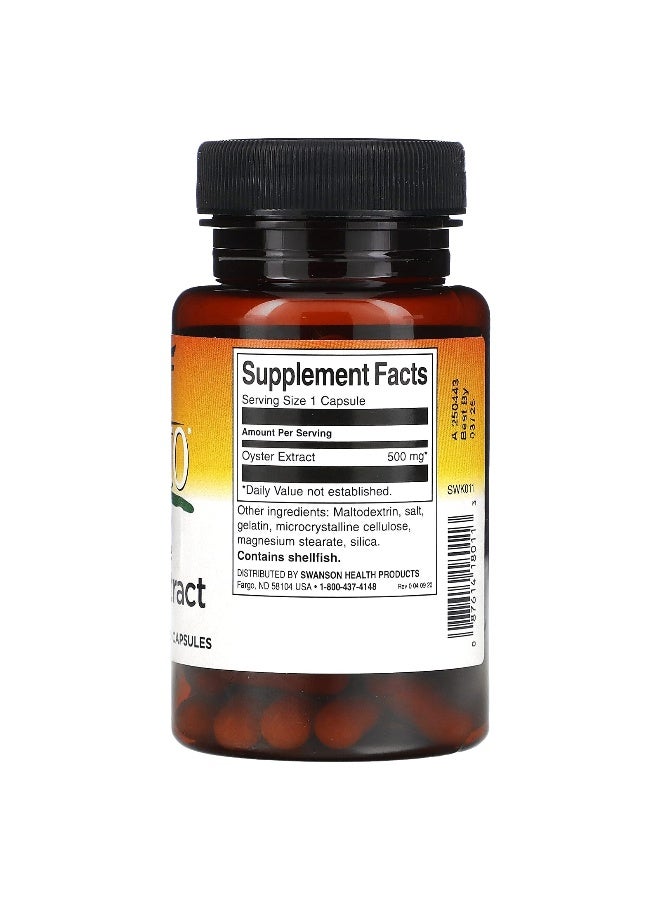 Swanson, Kyoto, Japanese Oyster Extract, 500 mg, 60 Capsules - Image 2