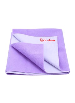 Kid's Charm Kids Charm Instant Dry Water Proof and Reusable MatBed ProtectorAbsorbent Dry Sheets 140cm X 100cm Large Violet  - Image 2