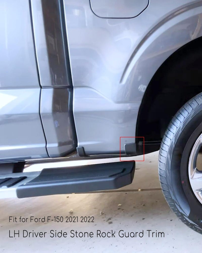 ULZOZN Left Driver Side Stone Rock Guard Trim Moulding Fit for Ford F-150 2021 2022 Replace ML3Z-99292A23-CA - Image 4