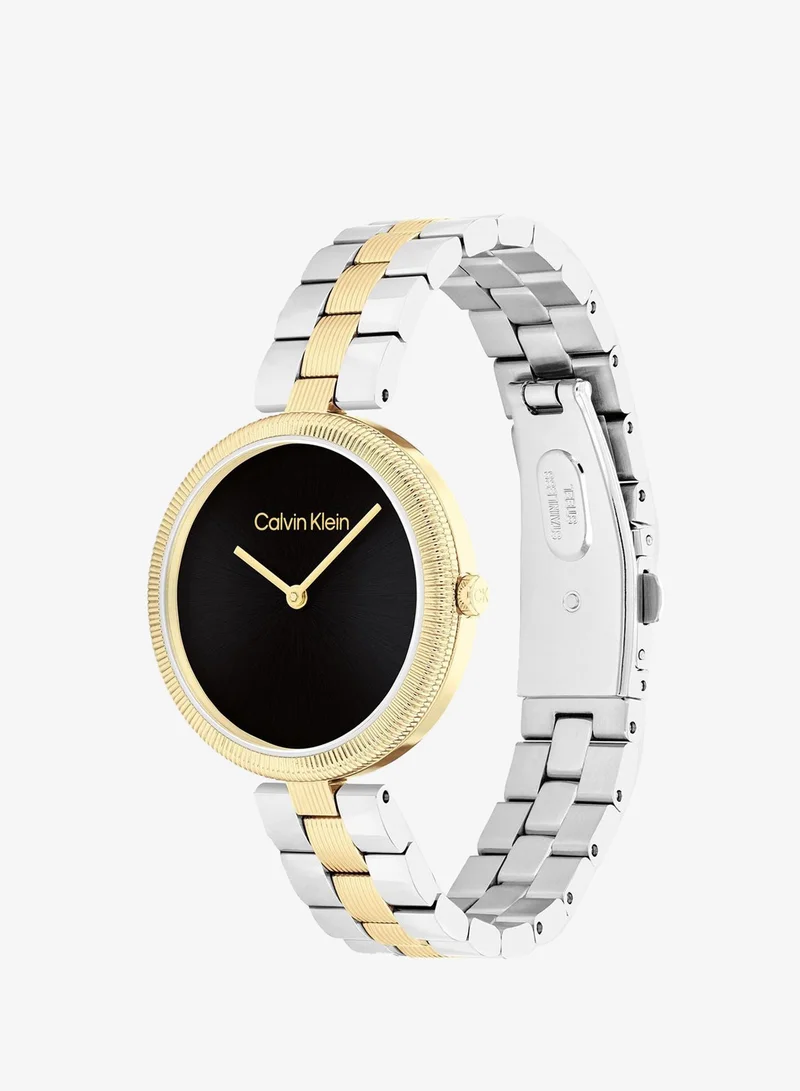 Calvin Klein  2-Hand Gleam Collection Quartz Movement Watch For Women With Two-Tone Stainless Steel Bracelet - 25100012 for Women | Best Price UAE