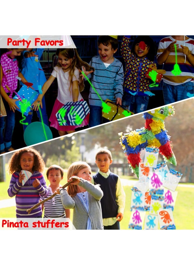 40 Pcs Sticky Hands For Kids Class Valentine Exchange Gift Stretchy Treasure Box Toy Classroom Prize Student Mini Toys Bulk Prize Fillers Slap Hand Party Favor Supplies Goodie Bag Stuffer Boy Girl - Image 3