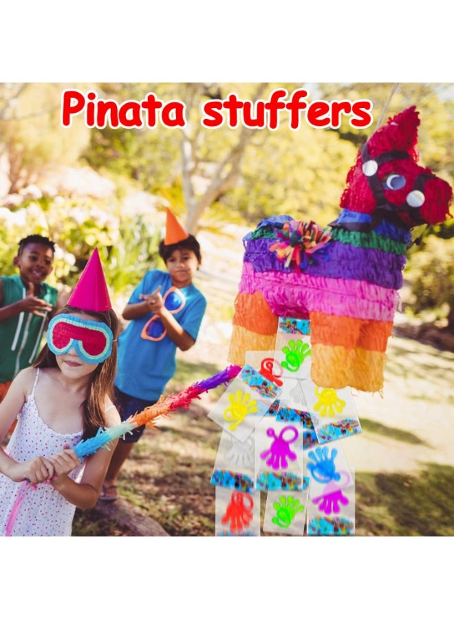 40 Pcs Sticky Hands For Kids Class Valentine Exchange Gift Stretchy Treasure Box Toy Classroom Prize Student Mini Toys Bulk Prize Fillers Slap Hand Party Favor Supplies Goodie Bag Stuffer Boy Girl - Image 4