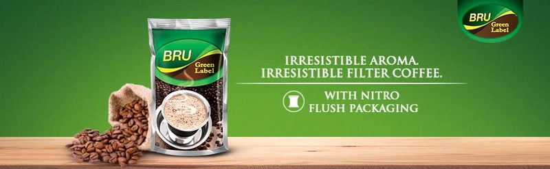 Bru Motherland Foods Green Label Ground Coffee, 200 Grams Packet - Image 4