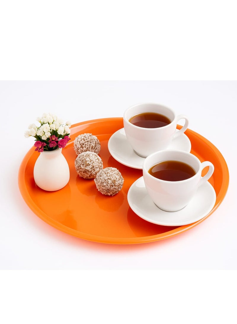 Multi-colored plastic food serving tray - medium size and lightweight - 977-30cm - Image 2