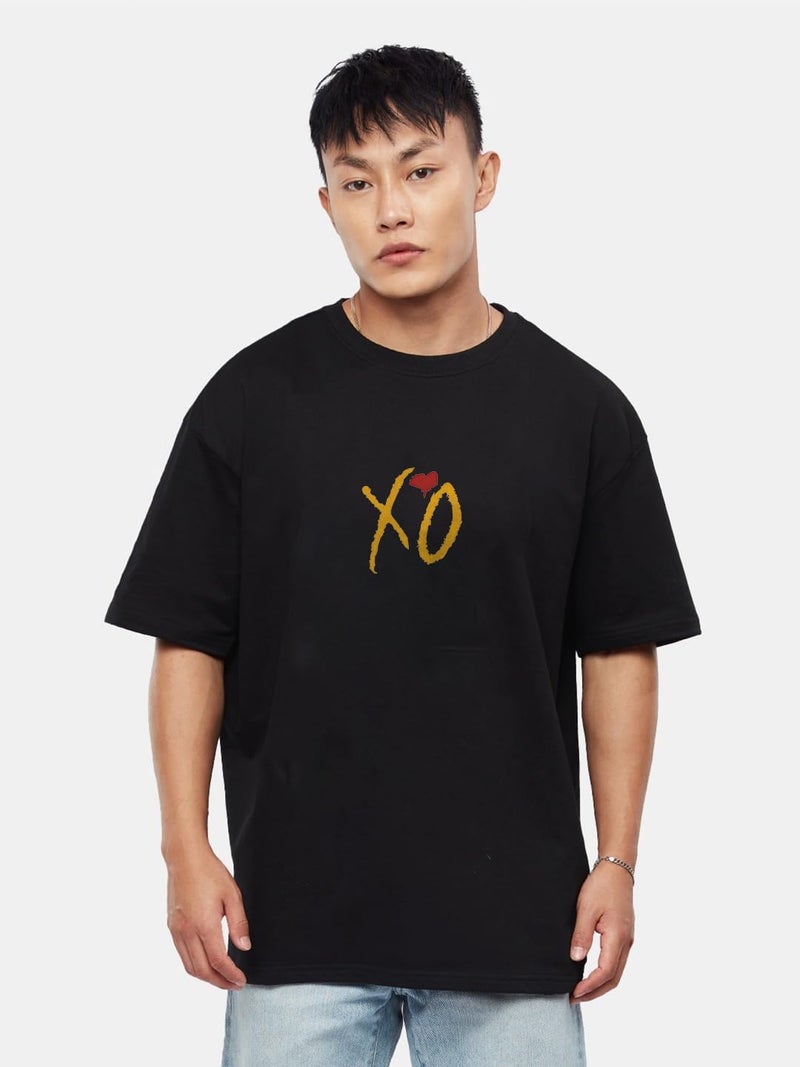 crazymonk Unisex Cotton The Weekend Oversized T-Shirt - Black, XXL - Image 2