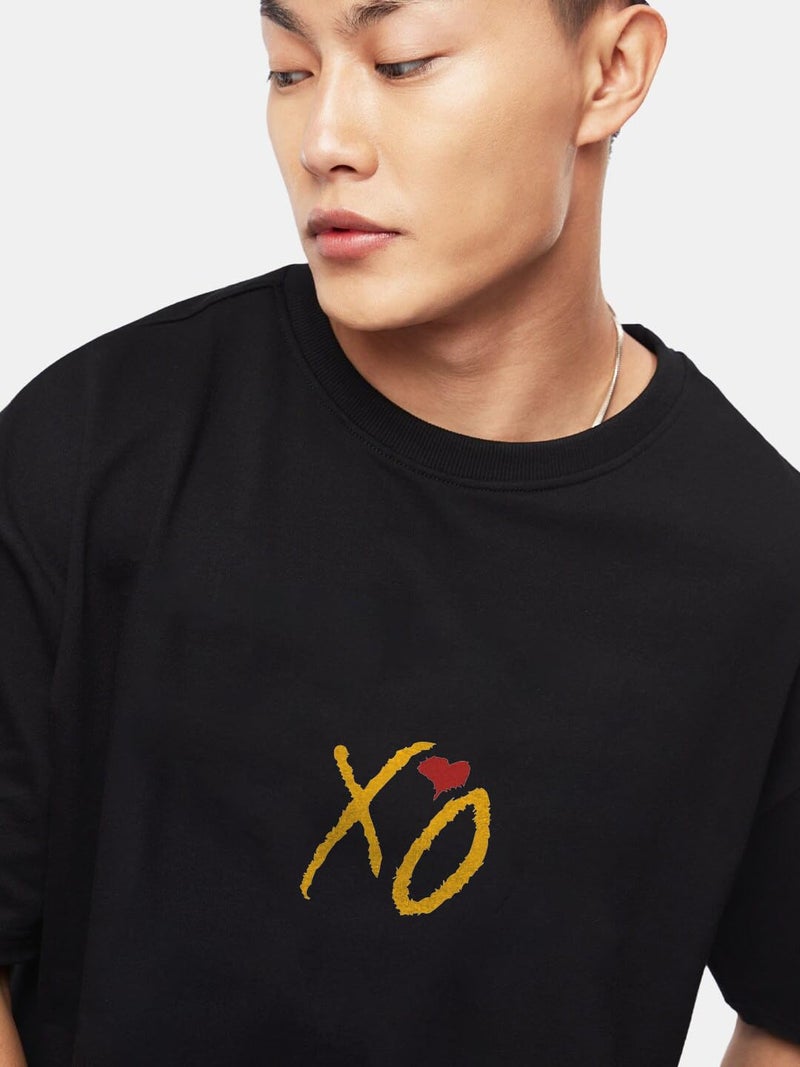crazymonk Unisex Cotton The Weekend Oversized T-Shirt - Black, XXL - Image 4