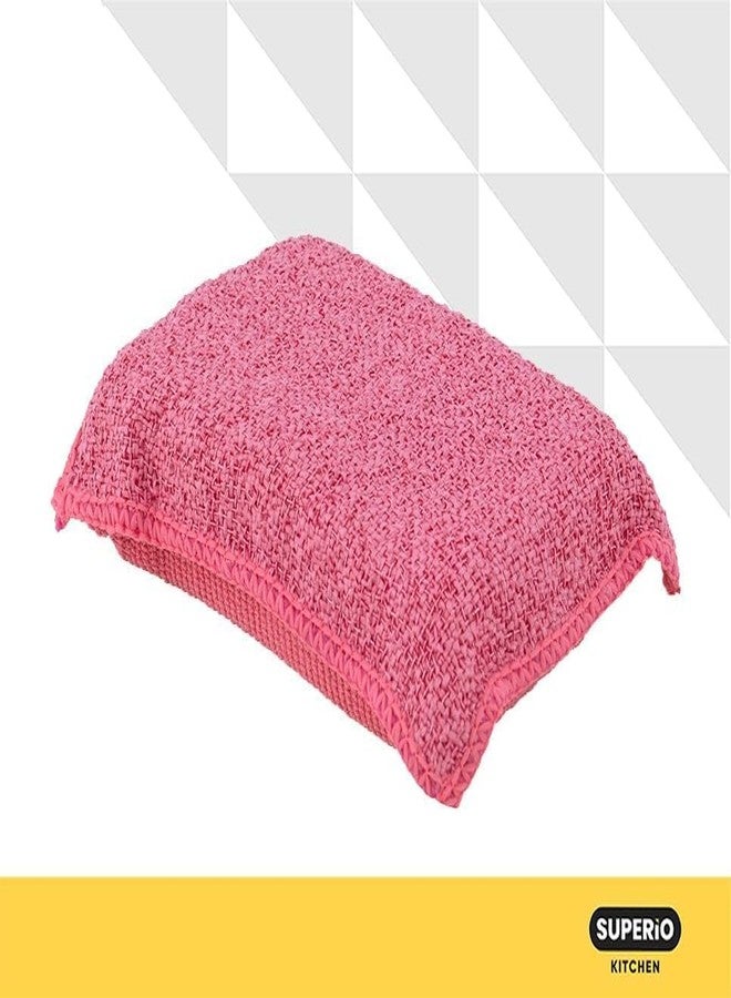 Superio Miracle Microfiber Scrubbing Sponge, Red Extra Scrubbing Power Kitchen Sponge, Sink, Pot, Pan and Dish Washing, Super Absorbent and Rapid Drying. by Superio - Image 5