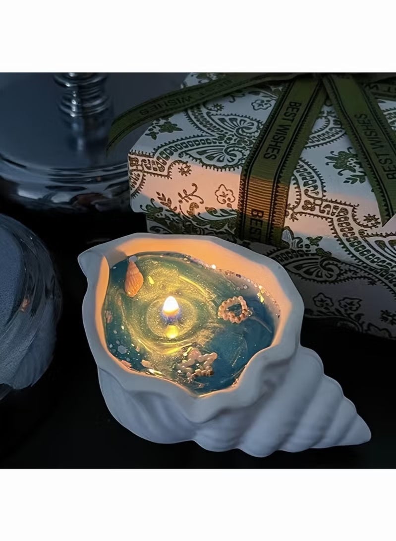 Enchanting Coastal Glow: Starfish & Seashell Soy Wax Candle with Sparkling Embellishments - Perfect for Bedroom and Living Room Ambiance and All-Occasion Gifting - Image 3