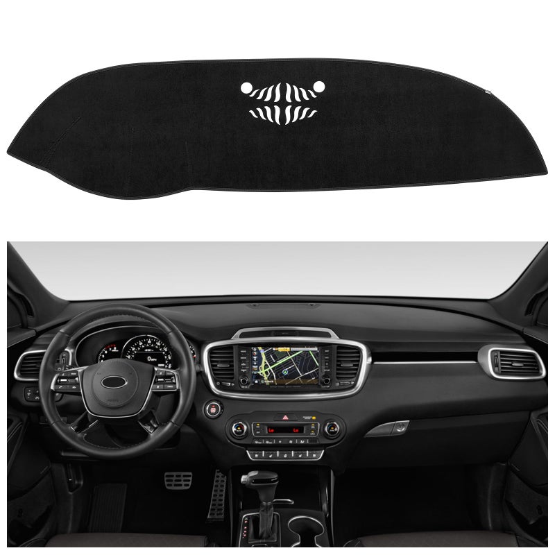 SPEEDWOW Dashboard Dash Board Cover Mat Carpet Compatible for 20162020 Kia Sorento Dashboard mat Covers Internal Accessories Black