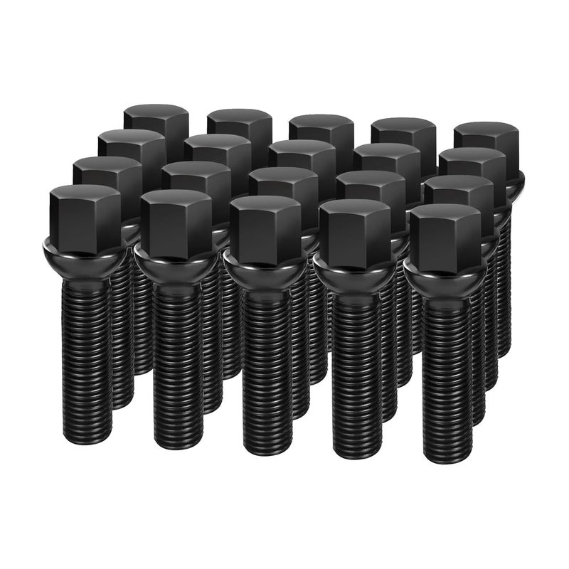 dynofit Store 14x1.5 Lug Bolts for 20 mm Wheel Spacers, Compatible with Audi A3 A4 A8 S6 S7 S8,20pcs 45mm Shank Ball Seat Aftermarket Extended Wheel Studs, Fit A1 A2 S1 S2 S3 S4 S5 CC Golf Jetta Lavid Se - Image 1
