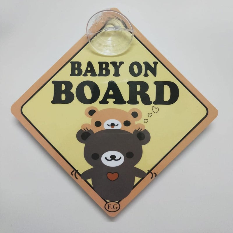 Vadda Baby On Board Sleeping Child/Baby Vehicle Decal, Window Hanging Safety Sign for Car 027 - Image 3