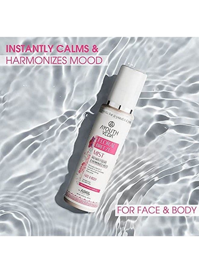 AYOUTHVEDA - Floral Breeze Face & Body Mist Floral Mist For Both Men & Women Helps In Hydrate The Skin Free From Harsh Chemicals 100Ml - Image 1