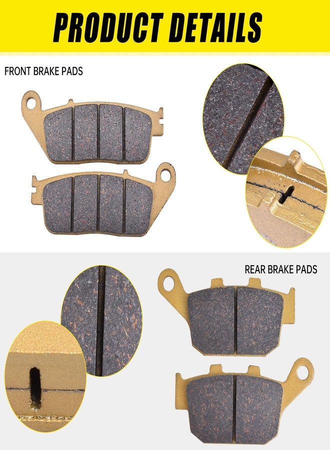 YIPEDISC Brake Pads Kit Ceramic Fiber Fit for Honda CBR300RA NC 750 NC750X 2014-2021 NC750D 2013-2020 for Rebel 300 CMX300 2018-2021 for Suzuki V-Strom 250 DL 250 2018-2021 - Image 2