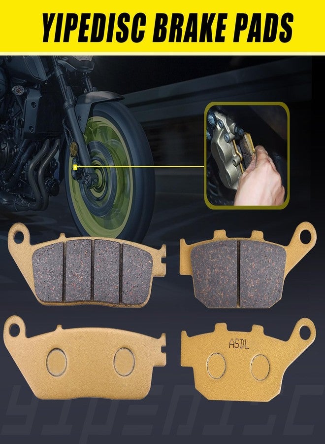YIPEDISC Brake Pads Kit Ceramic Fiber Fit for Honda CBR300RA NC 750 NC750X 2014-2021 NC750D 2013-2020 for Rebel 300 CMX300 2018-2021 for Suzuki V-Strom 250 DL 250 2018-2021 - Image 5