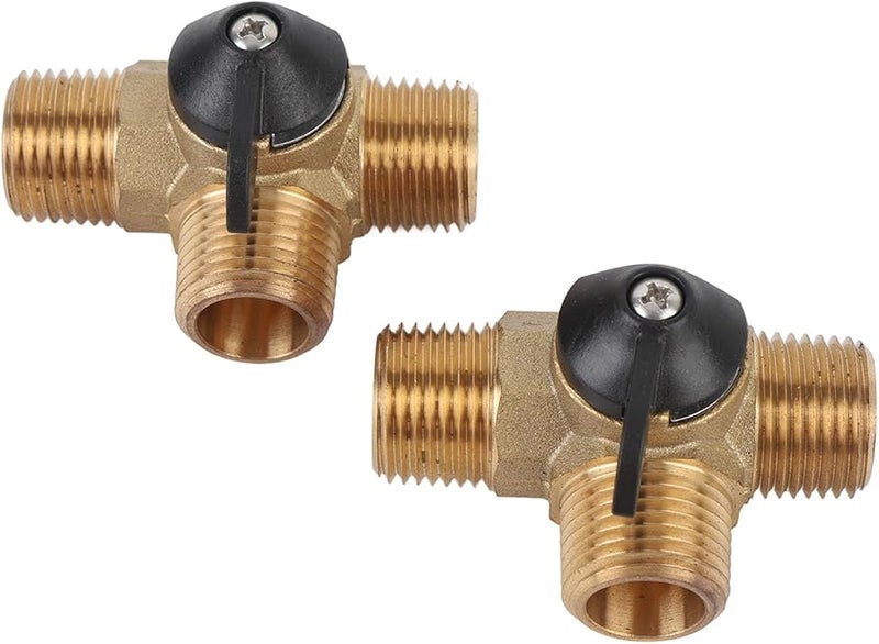 مجموعة تجاوز سخان المياه للمقطورات الترفيهية 12 بوصة خرطوم مقوى وصمامات نحاسية لليخوت والمقطورات الترفيهية - Image 3