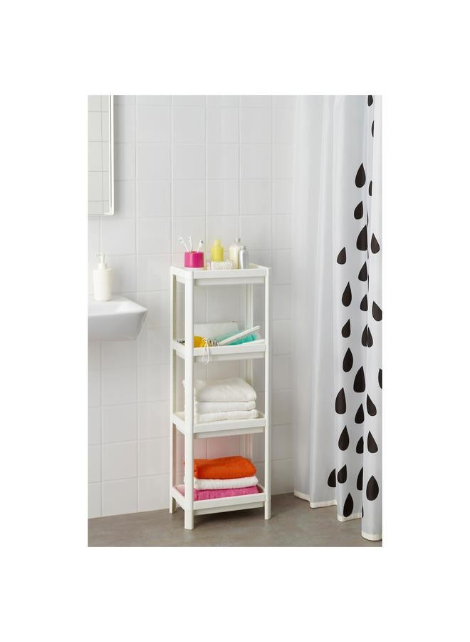 erorex Shelf unit, white, 37x23x101 cm - Image 2
