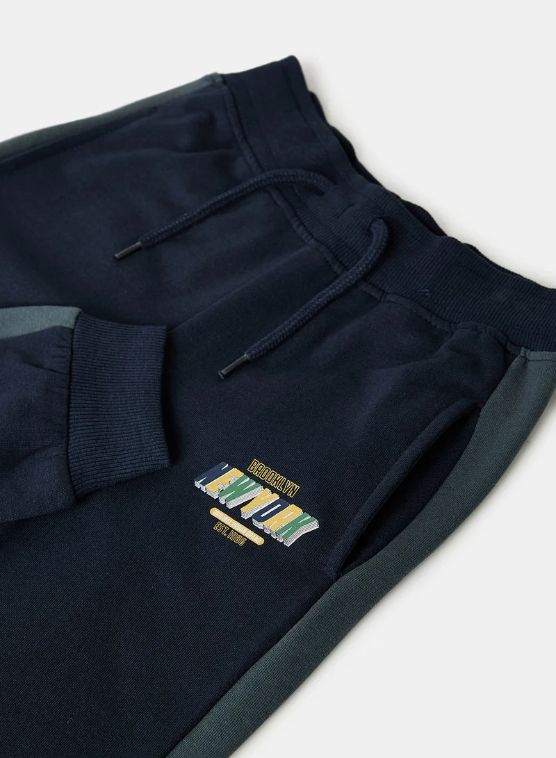 NAME IT Boys Panel Drawstring Sweatpants