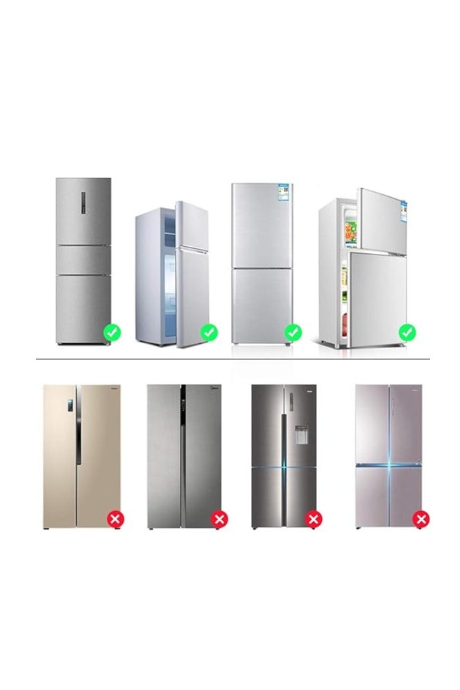 Refrigerator Lock, Upgrade Home Fridge Lock with Two Buttons, Toddler Baby Kids Safety Freezer Door Lock with Strong Adhesive, Refrigerator Locks for Children No Tools Need or Drill - Image 5