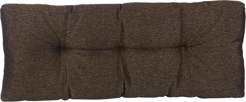 Klear Vu Klear Vu The Gripper Omega NonSlip Tufted Bench Cushion for Indoor Furniture Entryway Storage Bay Window Corner Nook or Piano Seat 35 Inches 05 Chestnut