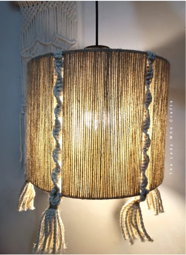 ماركة غير محددة ثريا من الماكراميه والجوت  - Image 1