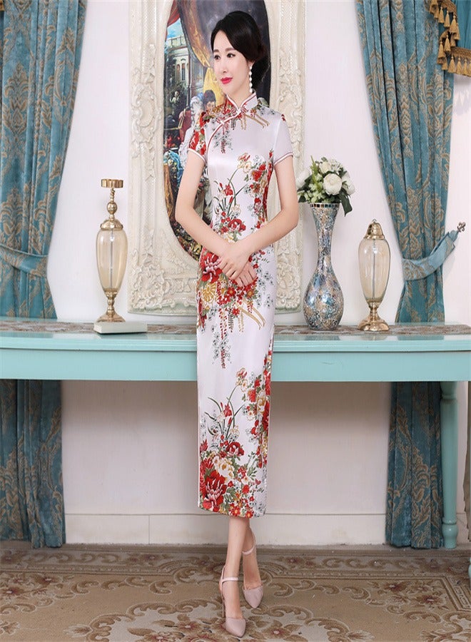 Loquat Short Sleeved Dress White  - Image 1