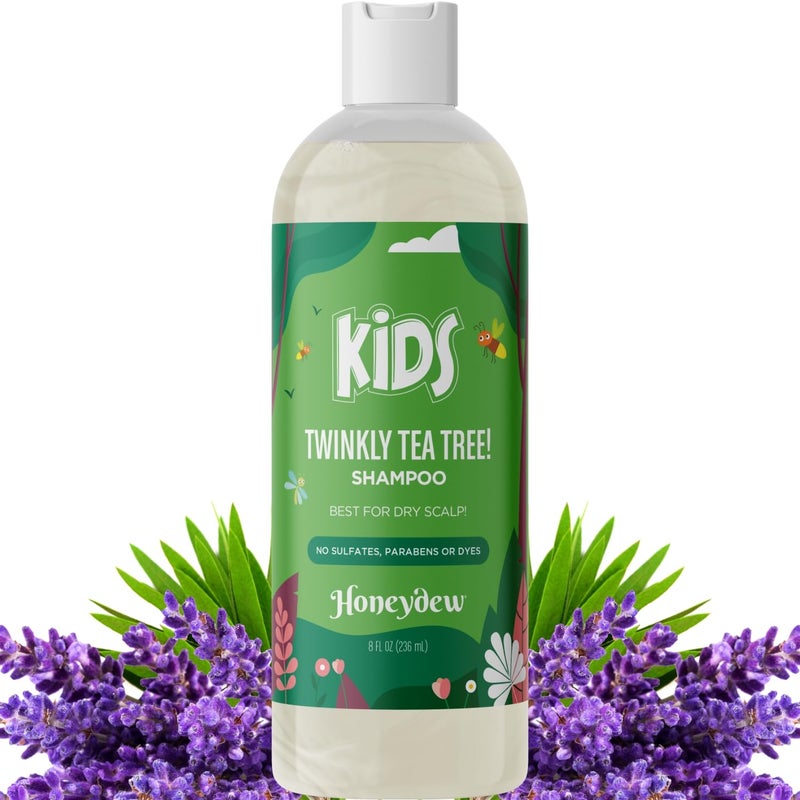 HONEYDEW Shampoo for Dry or Itchy Scalps, Tea Tree Oil and Rosemary, Sulfate and Paraben Free, Cleansing and Soothing for Kids, 8 oz - Image 1