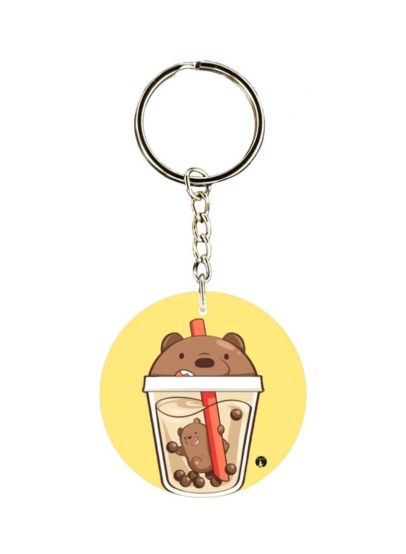 Bear Printed Keychain