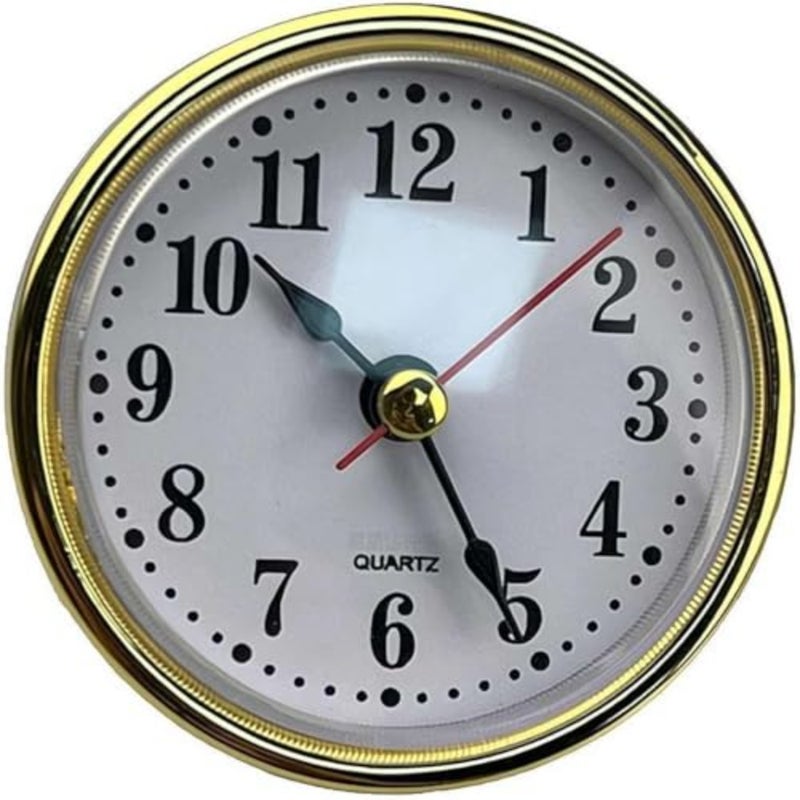 1Pc Quartz Clock Insert, Classic Clock Craft Quartz Movement Inserts, Quartz Clock Fit-up/Insert With Arabic Numeral, Mini Arabic Numeral Clock Easy to Read Repair Replacement DIY Supplies - Image 1