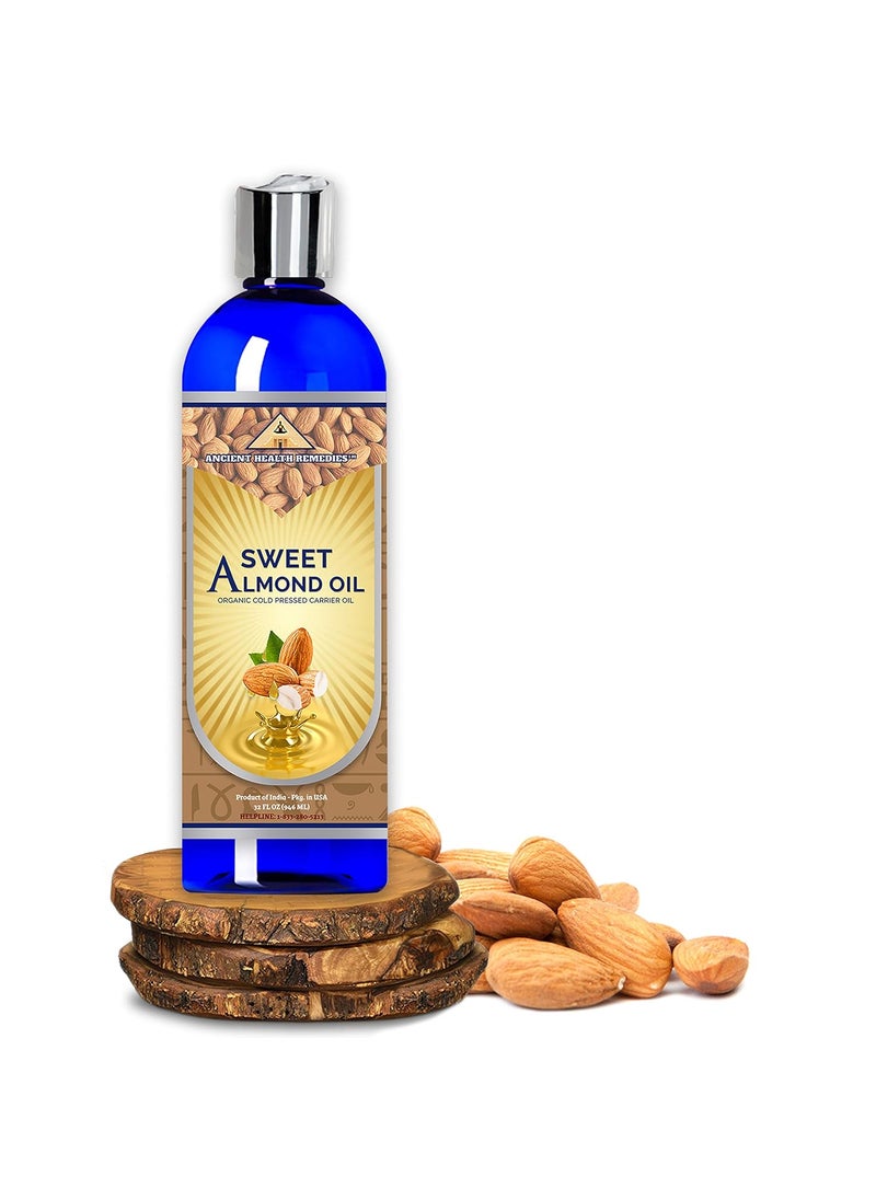 ancient health remedies - ANCIENT HEALTH REMEDIES AllNatural Cold Pressed SWEET ALMOND CARRIER OIL Greatly Priced Bulk Wholesale Oil For Beauty Skin Moisturizing DIY Body ButterHair  Skin Care Darkening INDIA - Image 1