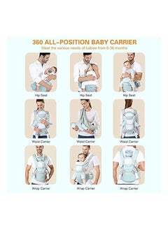 erorex Multifunction Baby Strap Waist Stool Hip Seat Baby Carrier, Suitable For 0-36 Months Baby,6 In 1 Carrying Mode,Adjustable Size, Very Suitable For Hiking Shopping Trip  - Image 2
