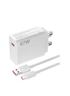 Generic 67W USB C Fast Charger for Xiaomi,USB C Charging Cable 1M,USB Plug Charger UK Power Adapter for Redmi Note 14/13/12/11/10 Pro/Mi 14T/13T/12X/11T/POCO X7/X6/X5/X4  - Image 3