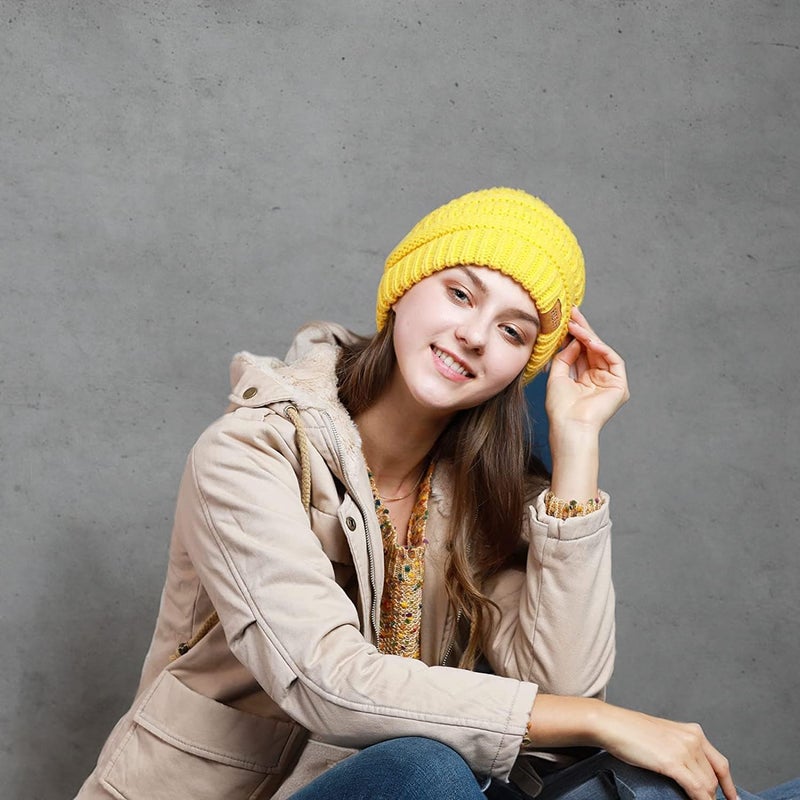 REDESS Women Winter Pom Pom Beanie Hat with Warm Fleece Lined - Image 4