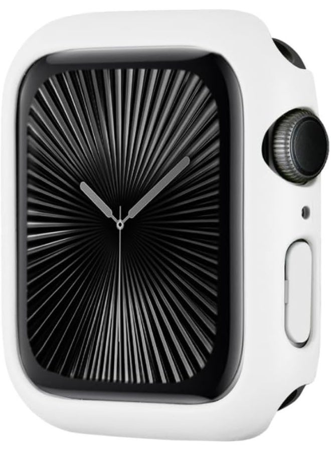 Case Without Screen Protector Bumper Case for Apple Watch Series 10/11 46mm, Thin Bumper Cover, Hard PC Protective Frame for iWatch 10/11 46mm (White