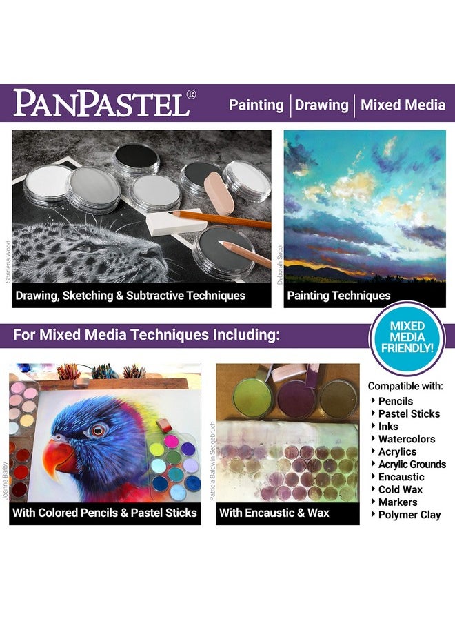 بان باستيل - مجموعة ألوان باستيل ناعمة للغاية من PanPastel 30054 مكونة من 5 ألوان - رمادية مع أدوات ناعمة - Image 1