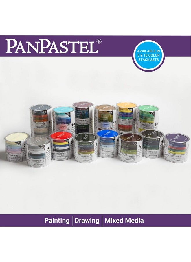 بان باستيل - مجموعة ألوان باستيل ناعمة للغاية من PanPastel 30054 مكونة من 5 ألوان - رمادية مع أدوات ناعمة - Image 1