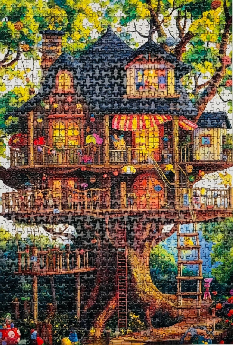YOGEON Puzzles for Adults 1000 Pieces Fantasy Tree of Life Jigsaw Puzzles Tree House Plant Challenging Hard Puzzles as Nature Dcor Finshed Size 20 x 15 - Image 5