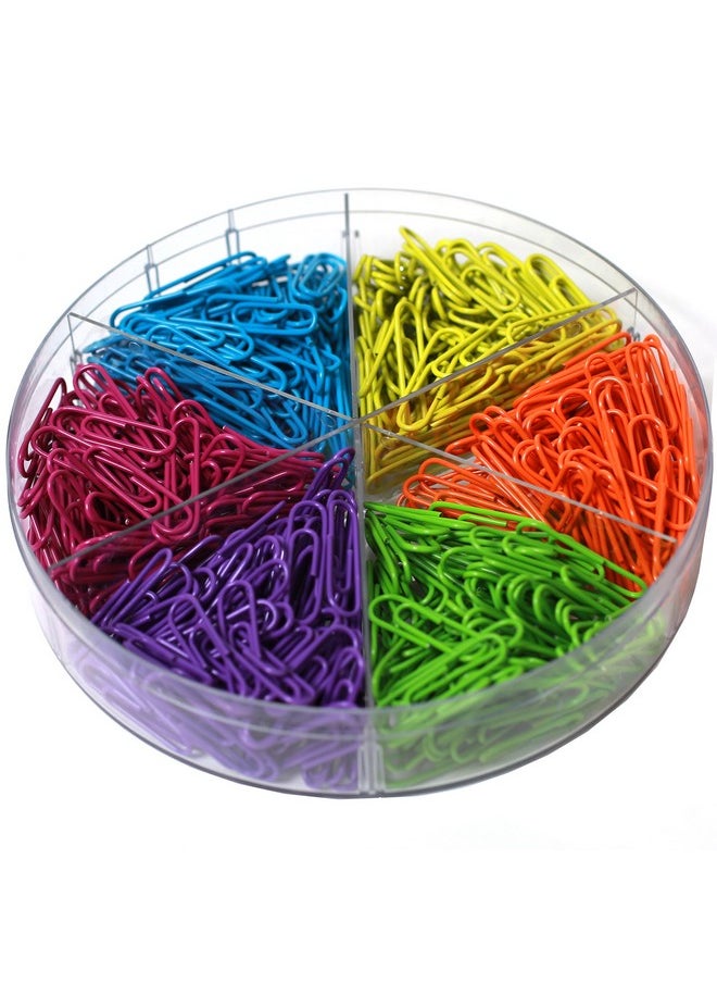 Office Style - 28 Mm Colored Paper Clips, 480-Pieces, Mixed, Medium (A1-28Mm480Pcsclrpc) - Image 1