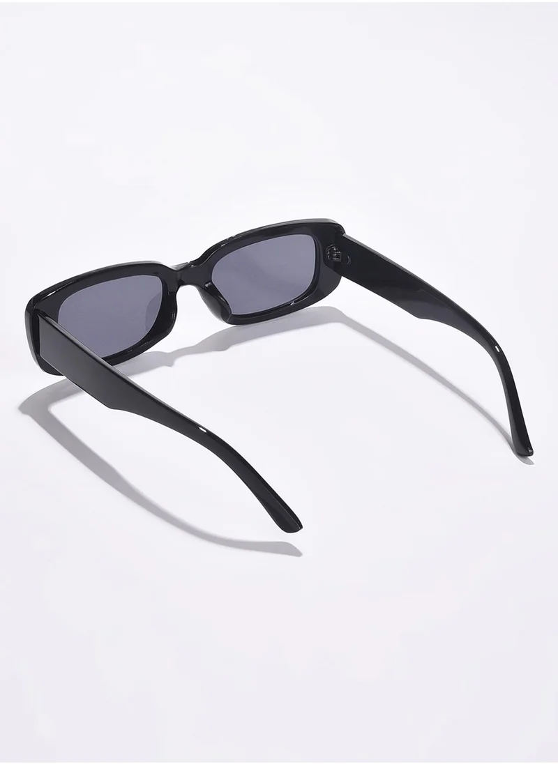 Haute Sauce Black Lens Black Rectangle Sunglasses