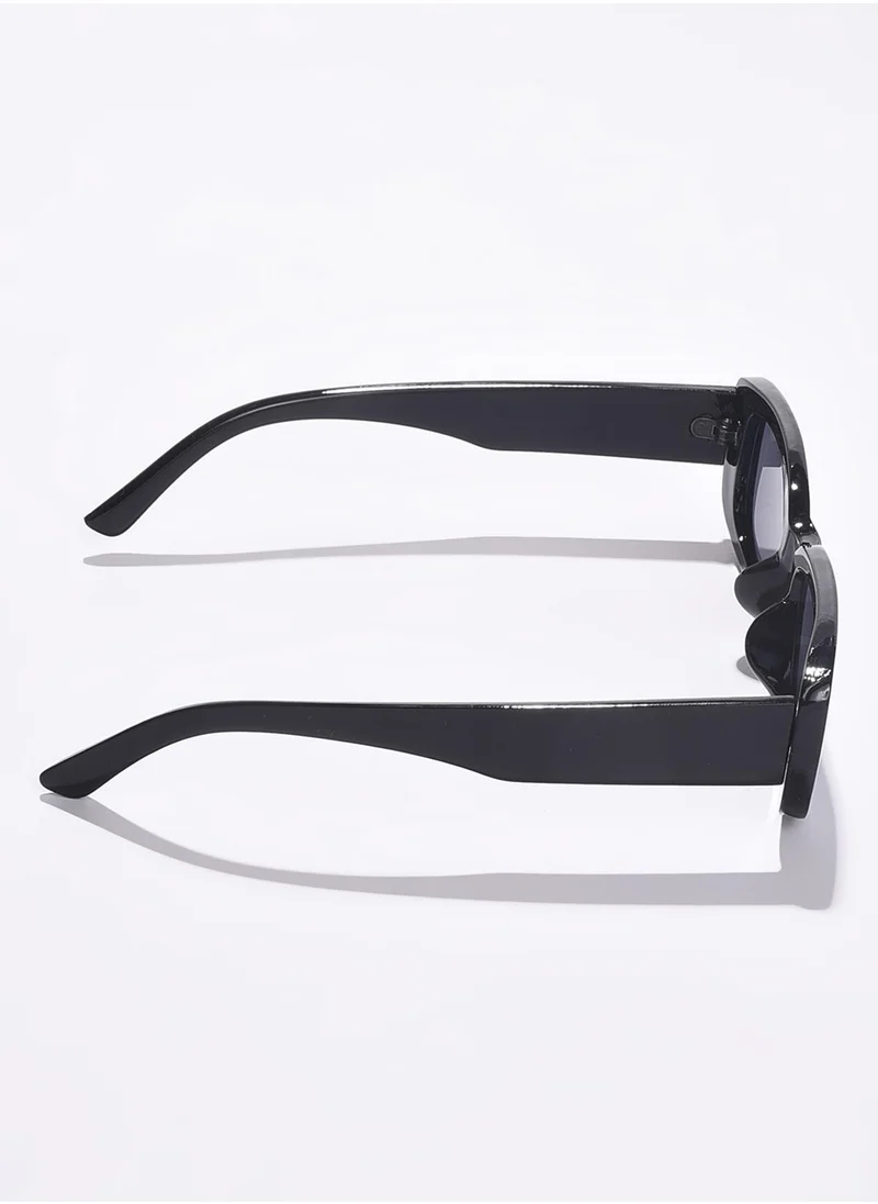 Haute Sauce Black Lens Black Rectangle Sunglasses