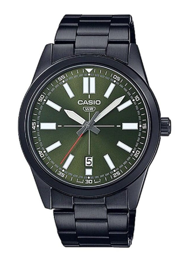 سعر ومواصفات CASIO ساعة يد تناظرية من الستانلس ستيل MTP-VD02B-3EUDF (ZA373B3E4859358040FA1Z) على Noon EG