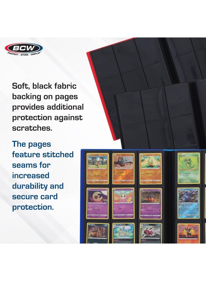 BCW BCW Basics Folio 9-Pocket Card Album - Black | Archival Safe, Side-Loading Binder | Premium Storage Solution for Trading Cards, Sports Cards, and More | 360-Card Capacity  - Image 5