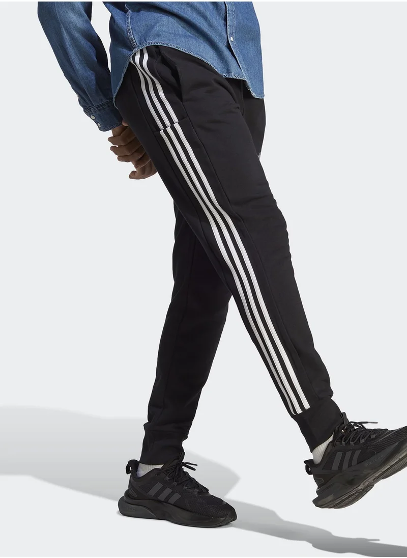 Adidas 3 Stripe French Terry Sweatpants