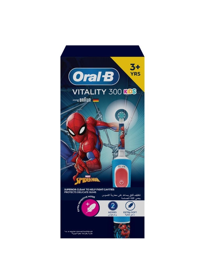 Oral-B Vitality 300 Kids Rechargeable Electric Toothbrush Marvel Spiderman - Image 1