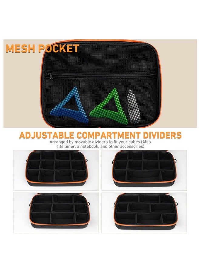 Vanplay Speed Cube Storage For Different Types Cube Fidget Toy, Hard Eva Case, Water-Resistant, Portable Travel Game Brain Teaser Fidget Toy With Inner Mesh Pocket, Shoulder (Case Only) - Image 4