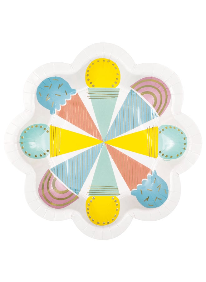 Unique Pastel Ice Cream Shaped Plates - Image 1
