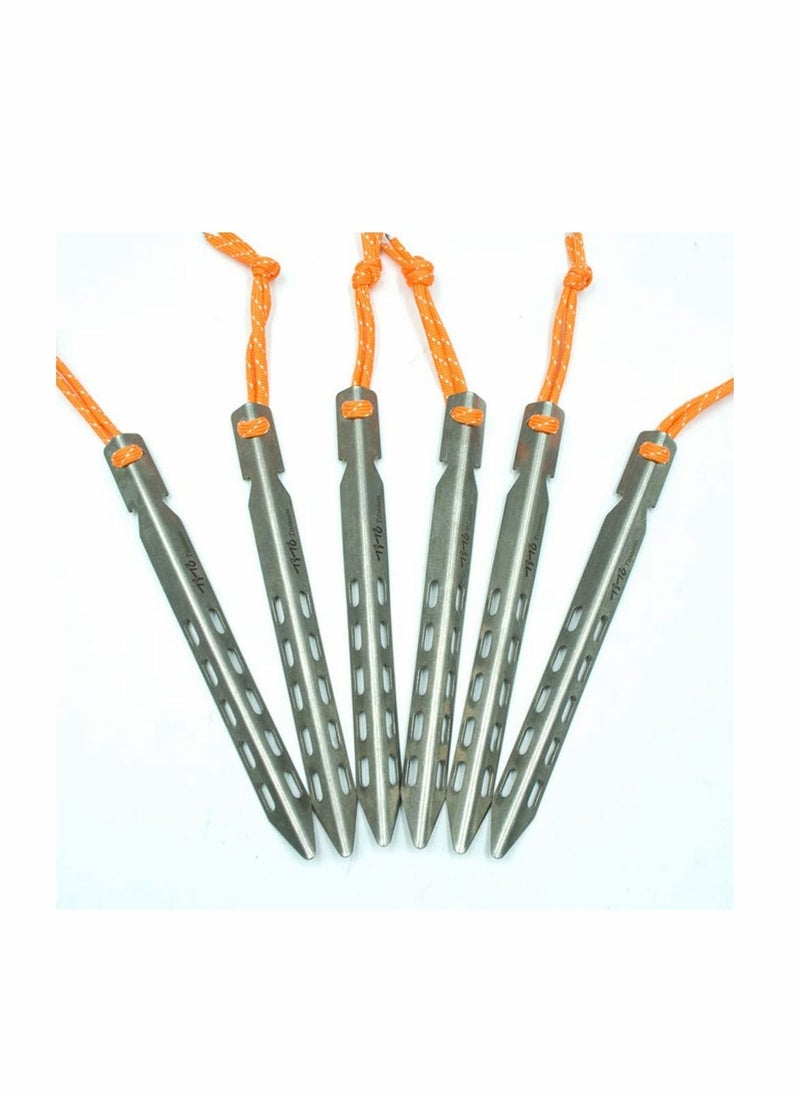 Y&D - Ultralight Titanium Tent Pegs Outdoor Camping Stakes for Sand Heavy Duty Portable Nail Garden Picnic - Image 1